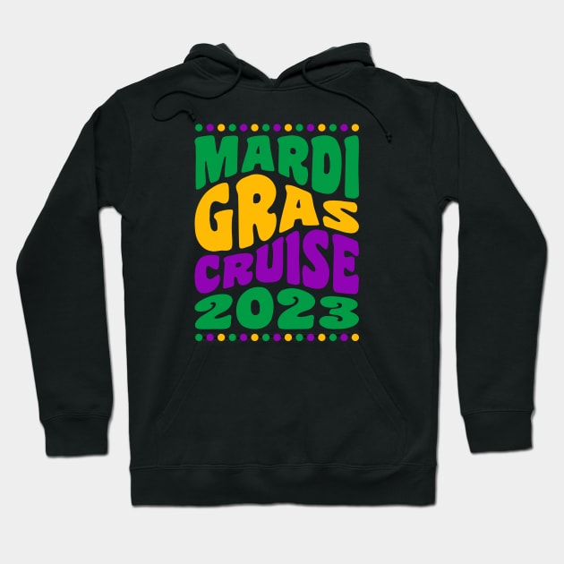 Mardi Gras Cruise 2023 Matching Group Family Vacation Hoodie by PodDesignShop